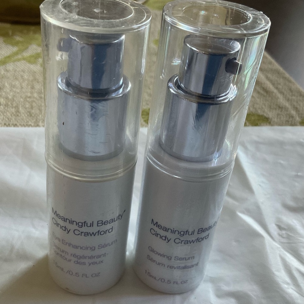 Meaningful Beauty Cindy Crawford Eye Enhancing & Glowing Serum- Sealed 15ml/.5oz